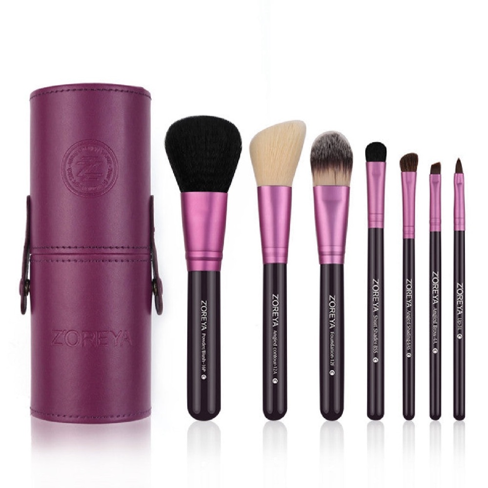 Luxurious Purple Makeup Brush Set